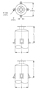 Dimensional Drawing for Mounting Supports - Type D Shell Lug Supports